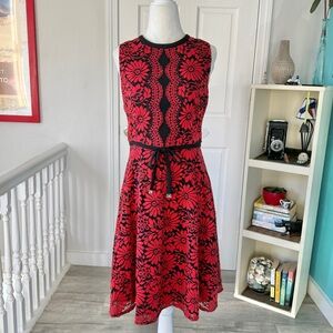 Tommy Hilfiger A-line Floral Lace Dress (size 8)